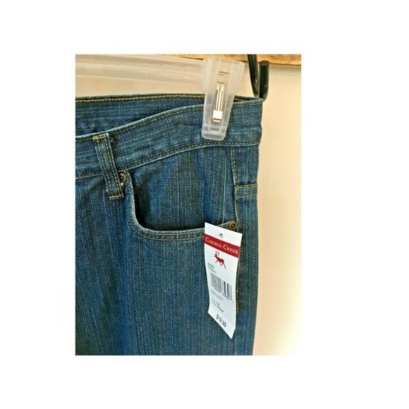 Caribou Creek (From Cabela's) Straight Leg Denim Blue Jeans Women's 12 NWT - Picture 3 of 5